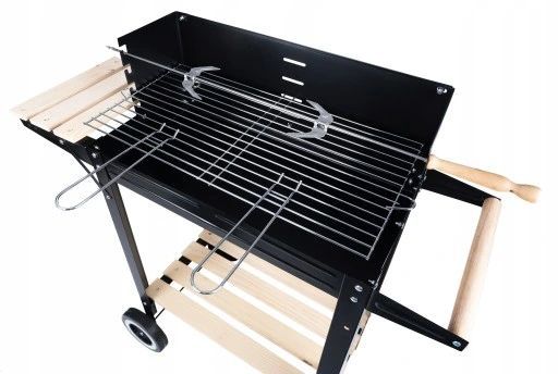 grill węglowy duzy ogrodowy ruszt przenośny rożno