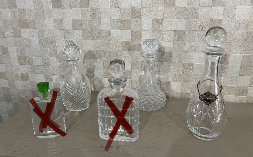 Garrafas de cristal64564184377345120