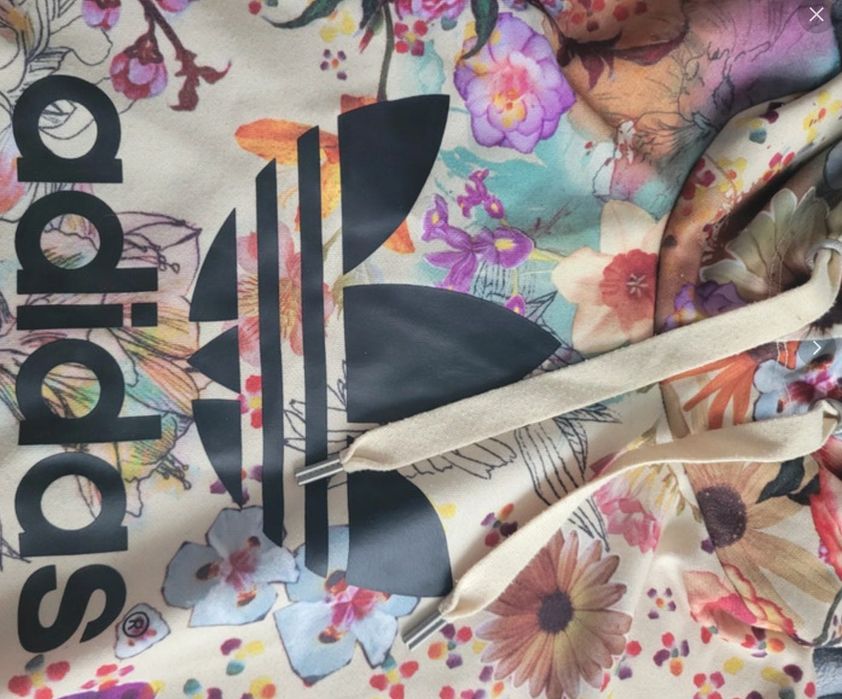 Adidas LIMITOWANA KOLEKCJA Model FARM Trefoil Hoodie 36 Bluza