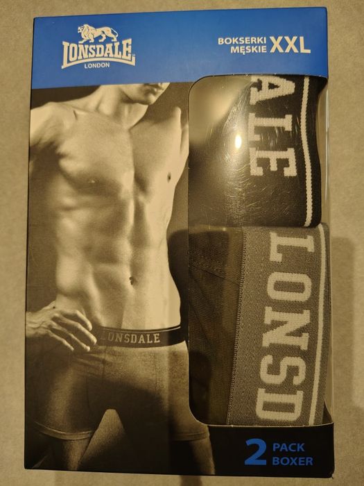 Lonsdale bokserki męskie roz. XXL 2x2pak