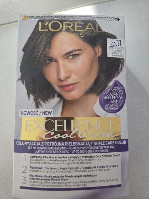Farba do włosów Loreal 5.11