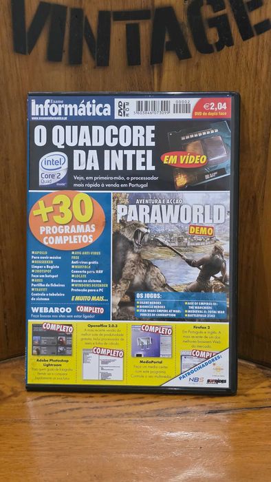 Lote 13 DVDs Revistas de Informática - PCGuia e Exame Informática (Coleção Retro)