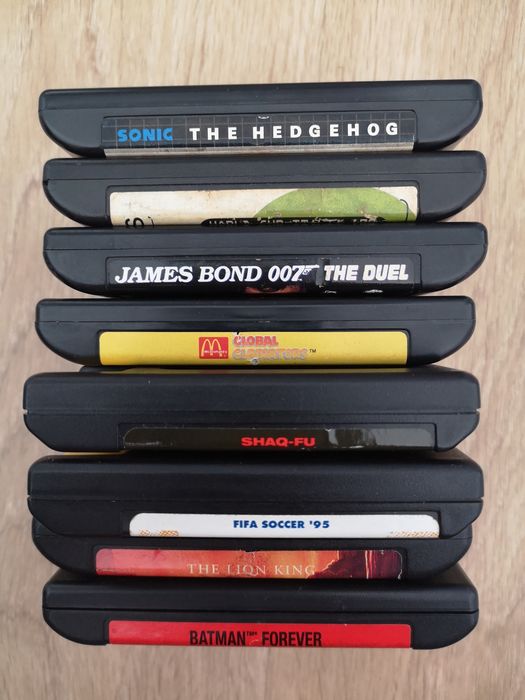 Lote de 6 jogos para Mega Drive + 2 jogos para Sega Genesis