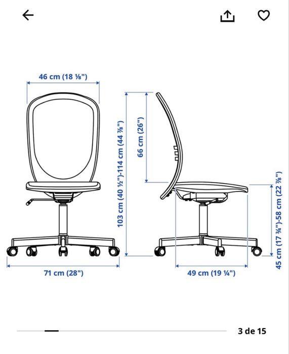 Cadeira Escritorio Ikea