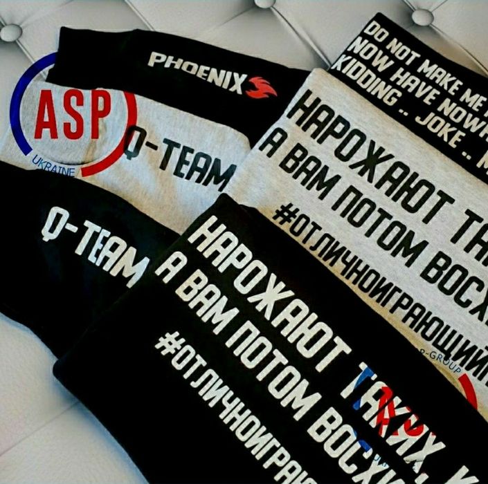 Срочная печать друк на футболках, на одежде, одязі на заказ за 1 день ...