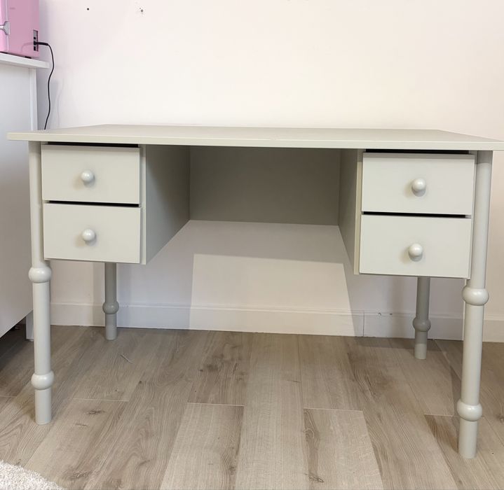 Biurko Babushka, Wood Luck biurko retro dla dzieci , oliwka