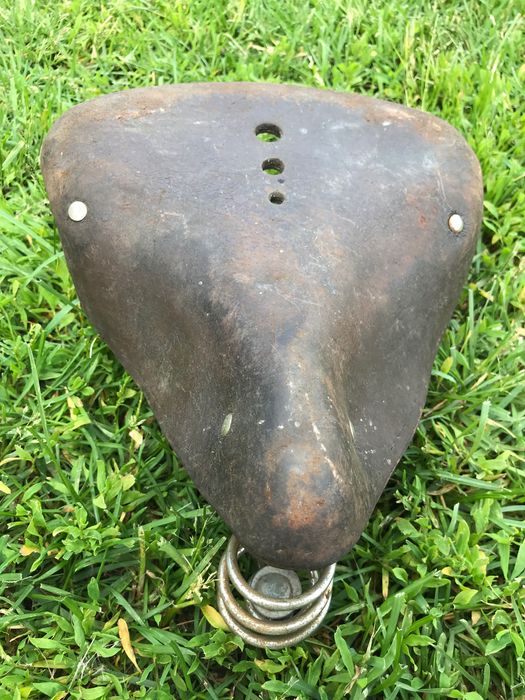 Siodełko do roweru ze skóry PRL