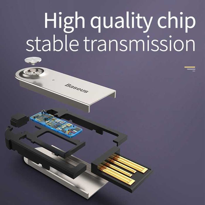 Baseus AUX Bluetooth адаптер 5.0 для авто з мікрофоном