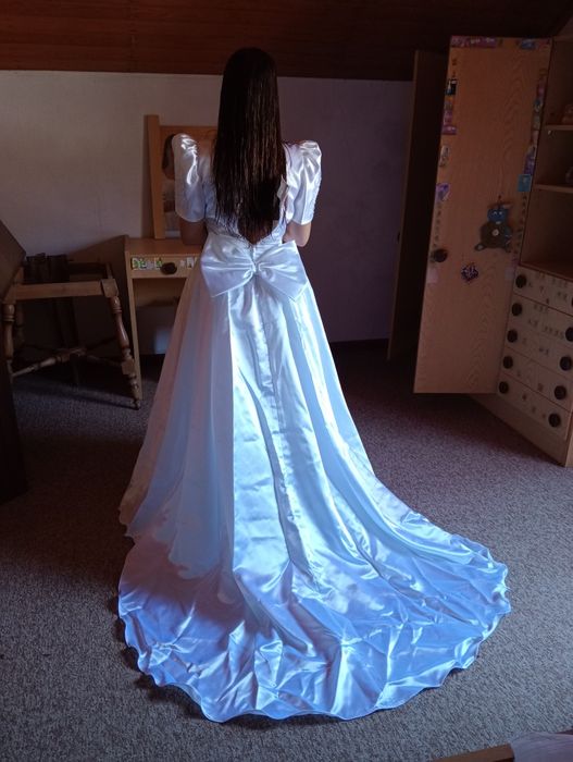 Vestido de noiva em cetim