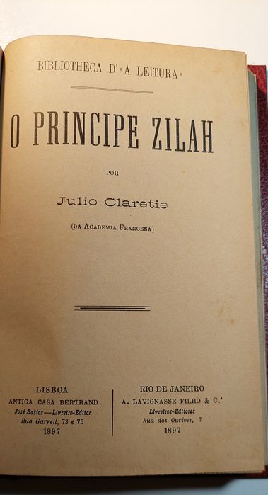 O Principe Zilah - Julio Claretie (1897)