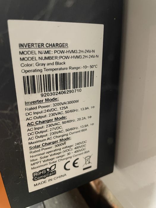 Powmr 3.2kw 24v.