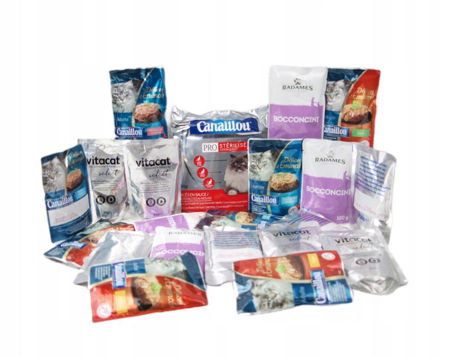 Pakiet Saszetki Dla Kota Mix Smaków 100 Szt. Wielka Paka Super Jakość