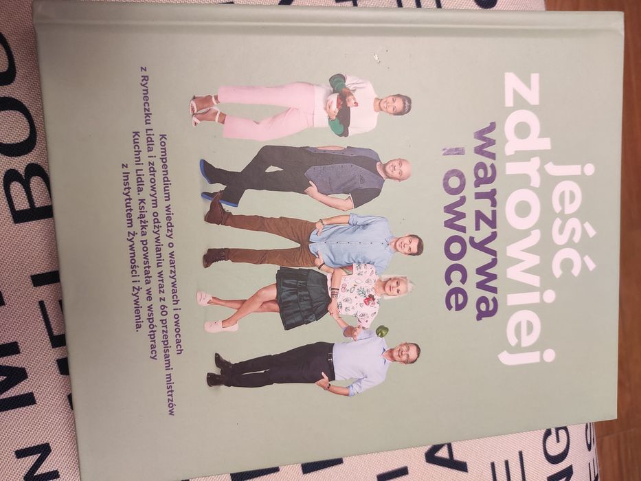 Książka jeść zdrowo warzywa i owoce