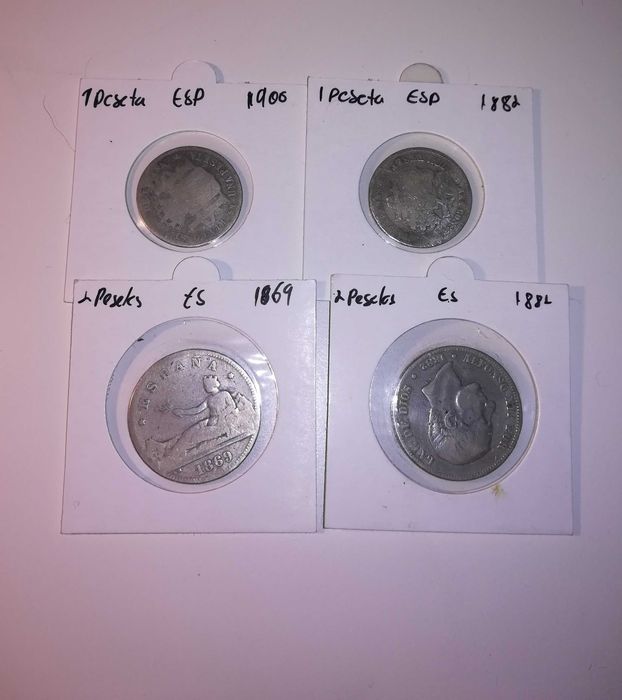 Moedas Espanha, Pesetas