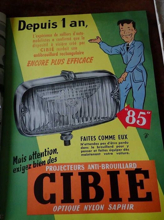 1x stary halogen cibie  , lata 50-70te,