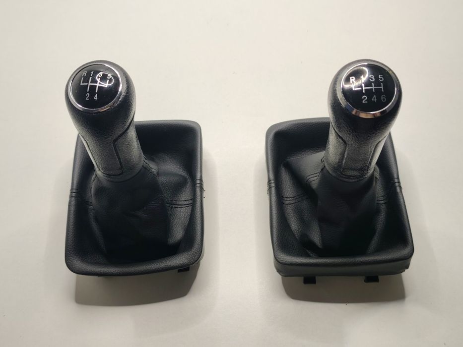 Manete Fole Mudanças VW Polo 9N 9N3 Alavanca Moca Caixa Velocidades Punho 5v 6v Coifa Pega Forro Couro Aro Base Quadrada Novo