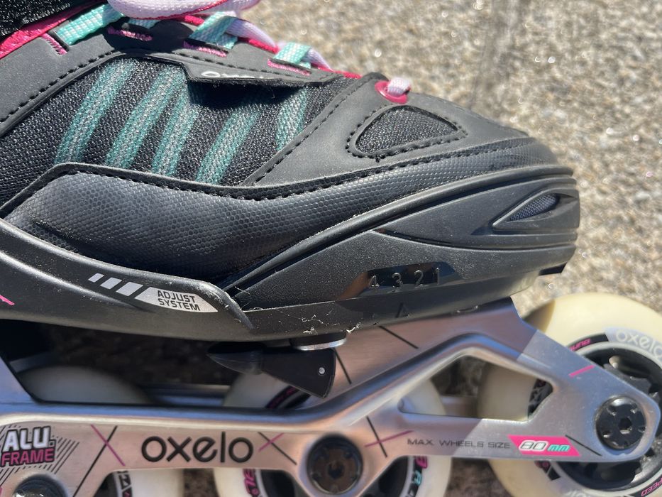 Patins em linha OXELO de tamanho ajustável (35 a 38)