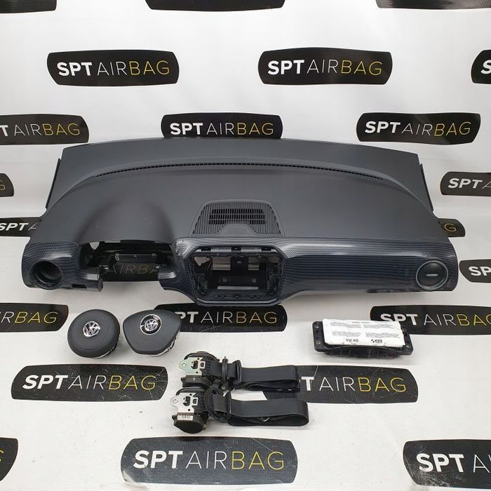 VW UP! UP LIFT DESKA ROZDZIELCZA KONSOLA KOKPIT PULPIT PODUSZKI AIRBAG AIR BAG PASY KIT SET
