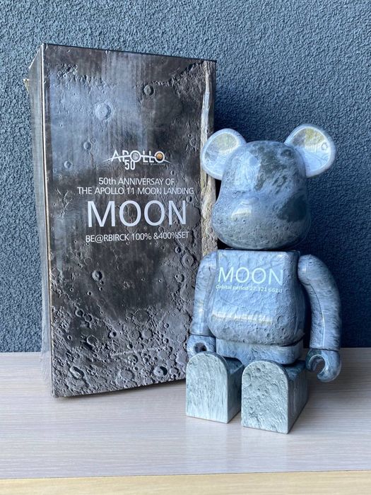 Колекційна іграшка BearBrick Moon 24см (Игрушка на подарок)