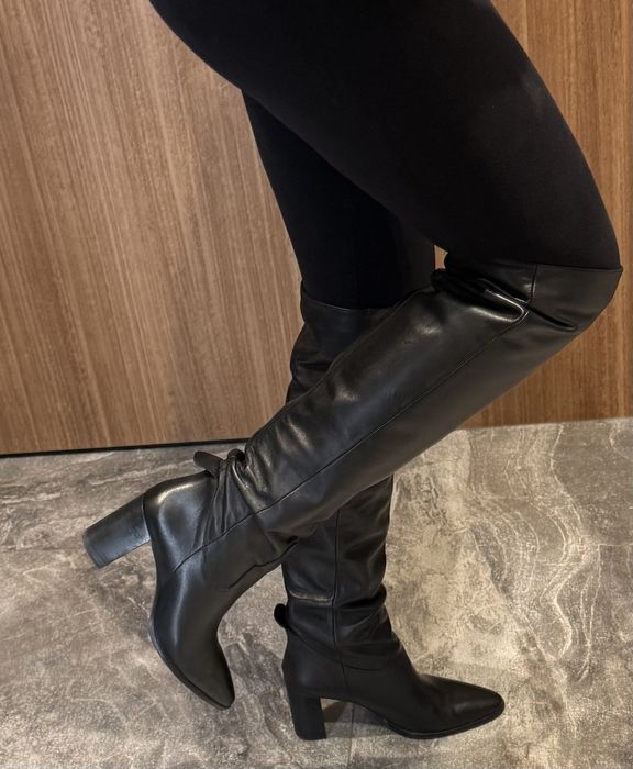 Сапоги Massimo Dutti, шкіра 38 розмір