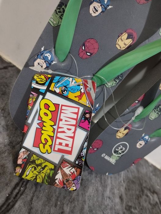 Chinelos Novos da Marvel do El Corte Ingles