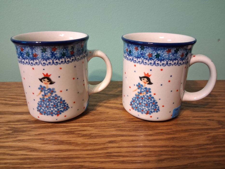 2 kubki klasyczne 250ml GAT1 Ceramika Art.  Boleslawiec