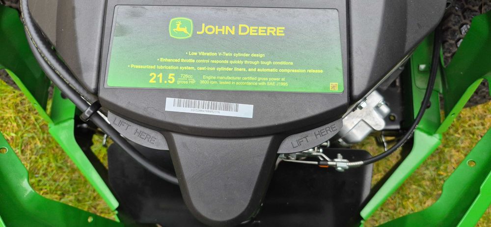 kosiarka traktorek john deere z320r silnik kawasaki 21,5km !nowa led!