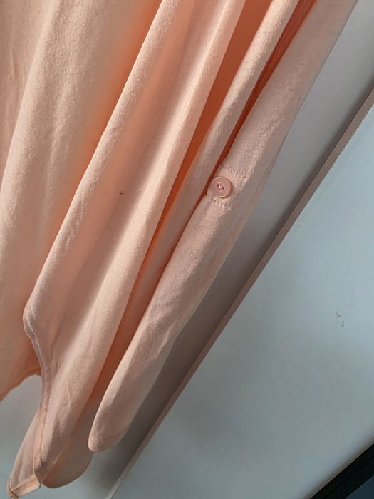 Łososiowa narzutka podwijane rękawy r.XS Amisu