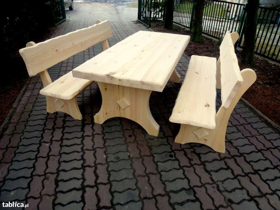 Meble ogrodowe drewniane do lokalu baru restauracji