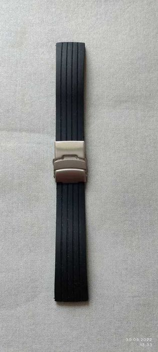 Ремінець силіконовий  з застібкою-кліпсою,ширина 22мм,або кліпса -24мм