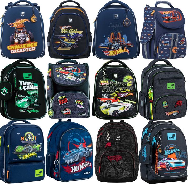 Рюкзак Kite Education 555S 724S 585M Hot Wheels сумка пенал
