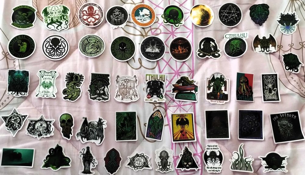 Colecção 50 Autocolantes Cthulhu H.P. Lovecraft