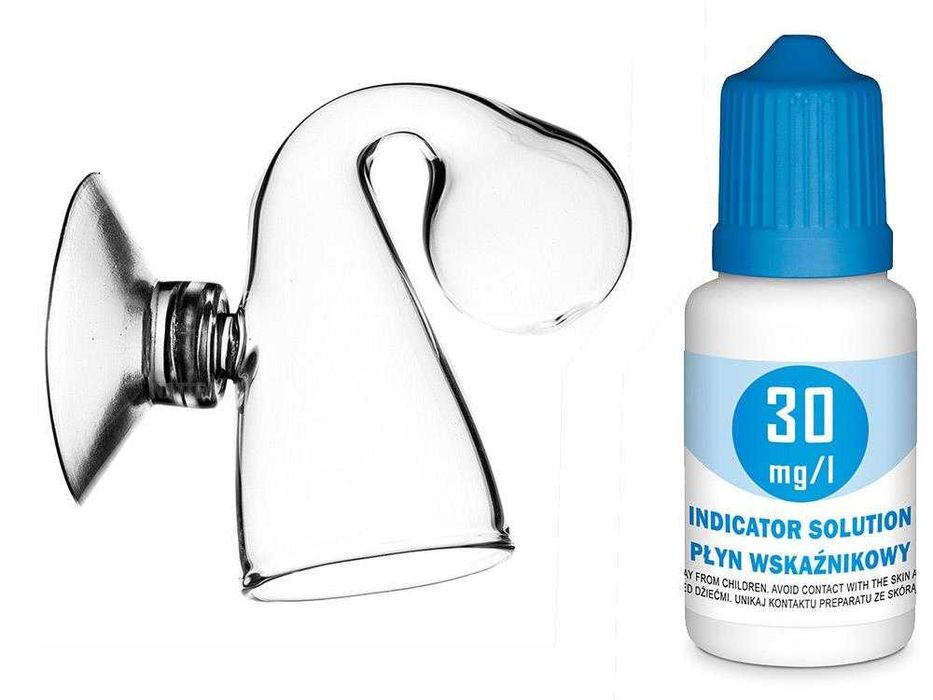 Szklany indykator CO2