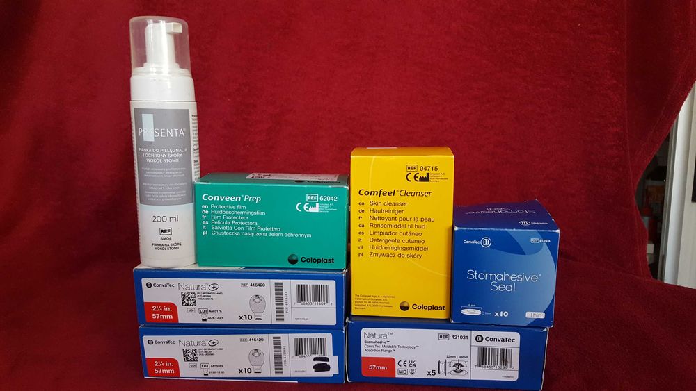 Sprzęt stomijny. ConvaTec, Comfeel, Conveen, Presenta