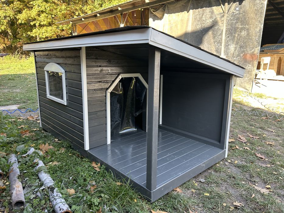 Велика будка утеплена собаці собакам песику песикам псові собача буда