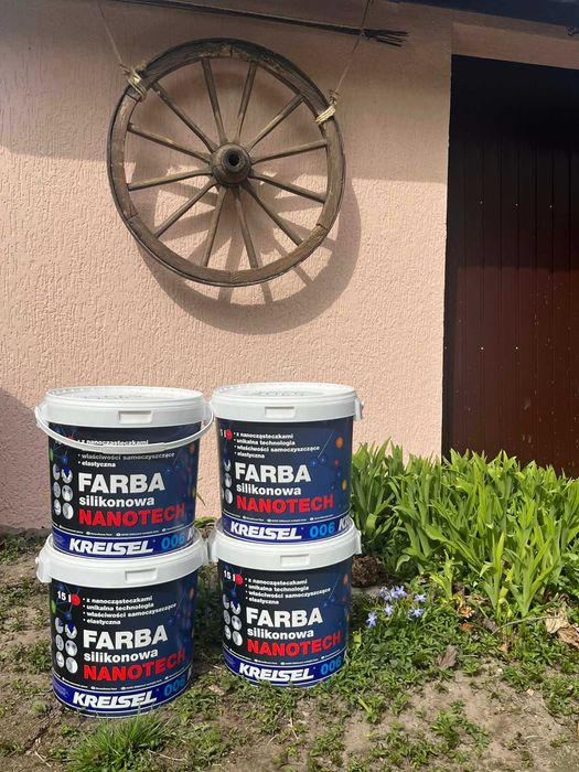 Farba elewacyjna silikonowa Kreistel NANOTECH 15 l