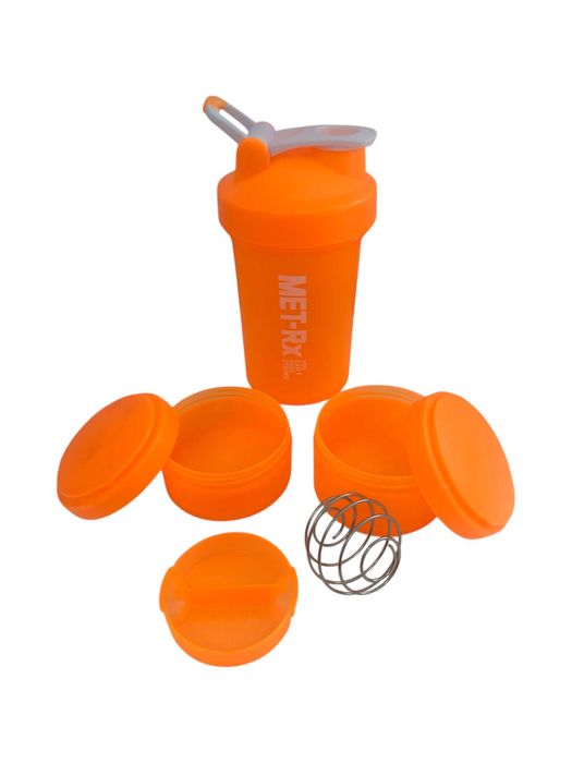 Шейкер спортивний 450мл 2 відділи пляшка для води спортзалу протеїну