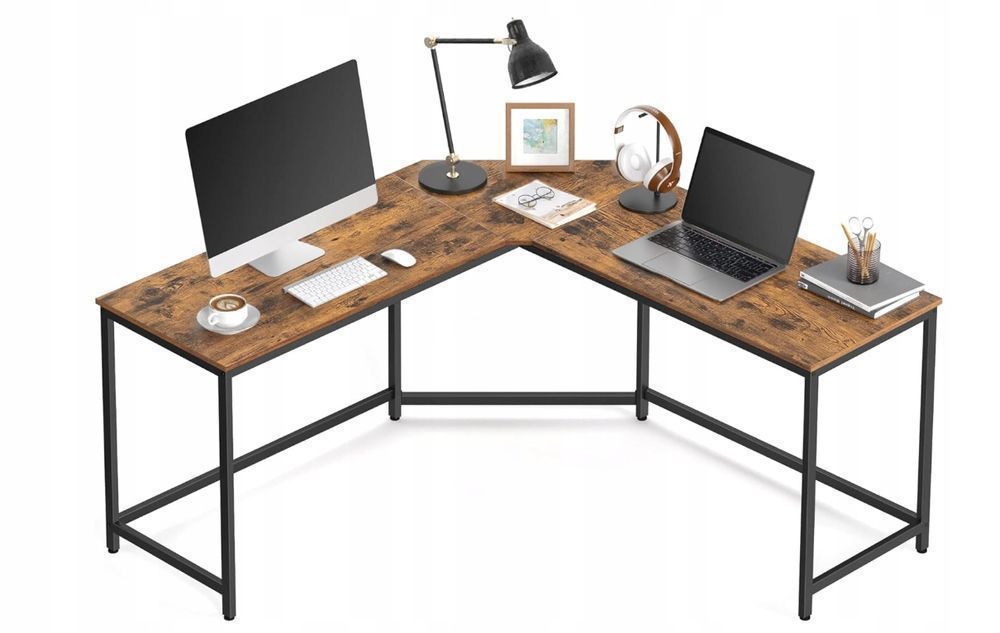 Biurko Narożne W Kształcie Litery L, 149 X 149 X 76 Cm Vasagle Lwd73X