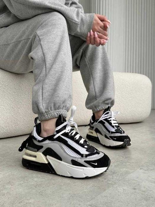 ‼️БЕЗ ПЕРЕДОПЛАТИ‼️Кросівки Жіночі Nike Air Max Furyosa NRG Black Silver White DC7350-001 /Кроссовки женские Найк Фуриоза/Nike Фуріоза