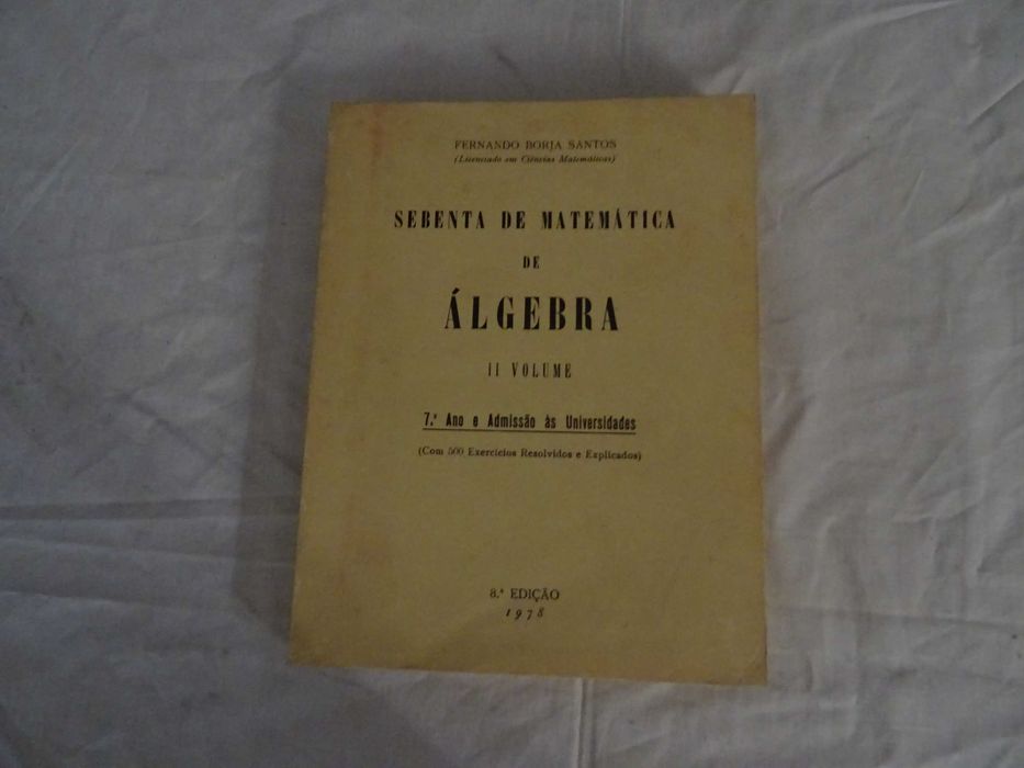 Livros Compêndios Matemática Antigos Álgebra Trigonometria Estatística