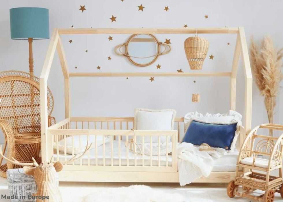 Cama Casinha B plus 80x190cm Madeira natural