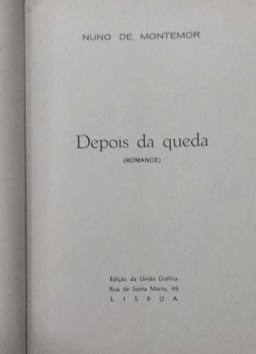DEPOIS DA QUEDA - Nuno de Montemor
