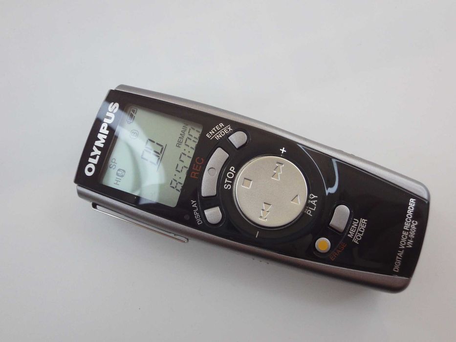 OLYMPUS VN-960PC nowy dyktafon z dodatkowym mikrofonem i słuchawkami