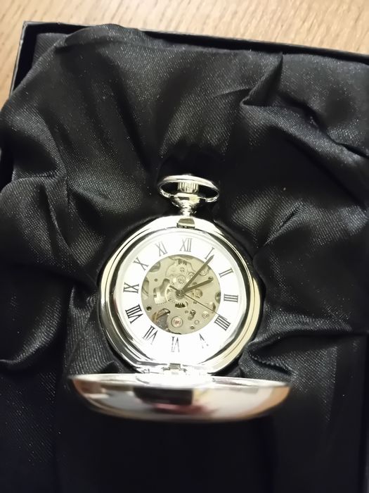 Relogio de corda, colecção  prateado