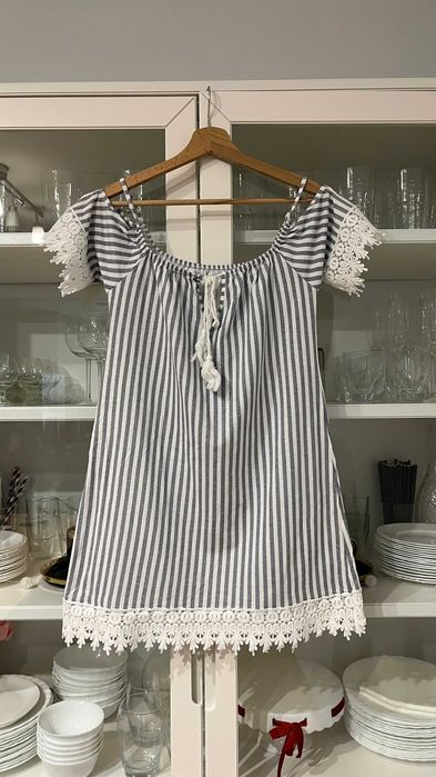 Sukienka tunika hiszpanka holiday vibe lace XS