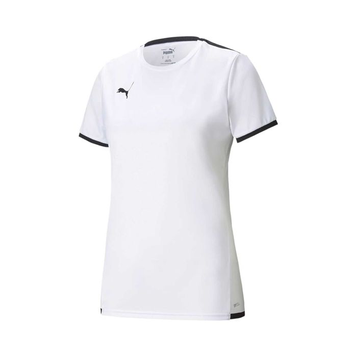 PUMA Teamliga Damska Koszulka Sportowa Biała M Drycell Siateczkowa Wstawki