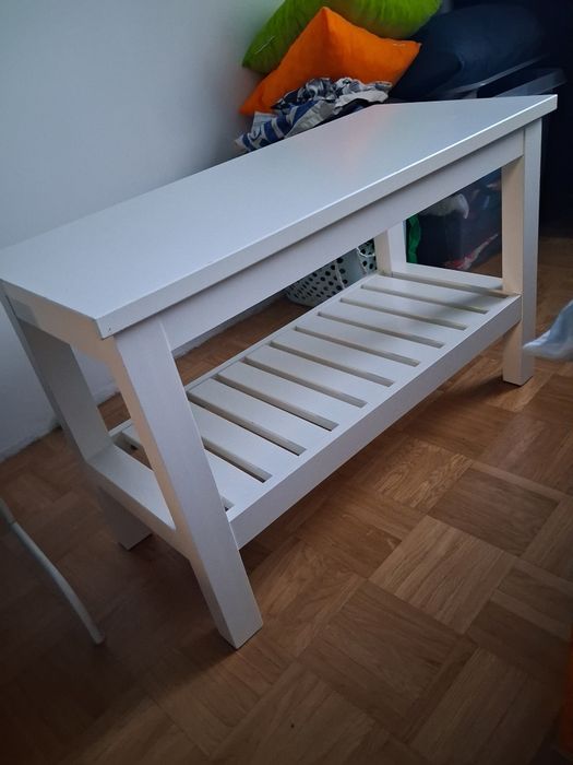 Biała ławka ikea hemnes