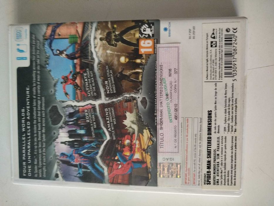 Jogo Wii-, Spiderman Shattered Dimensions