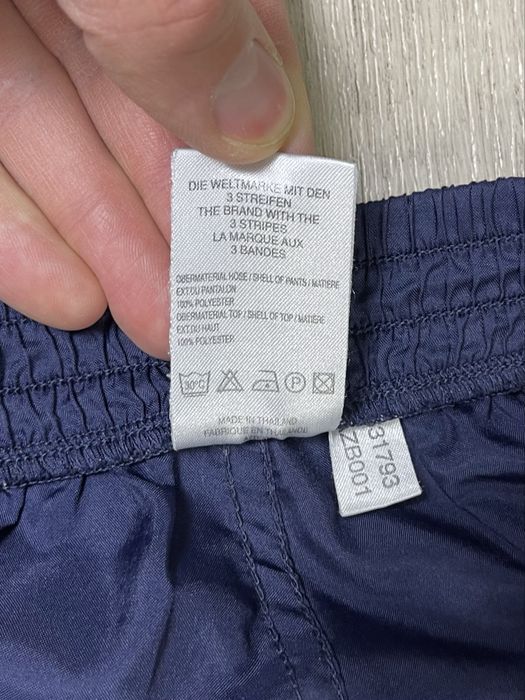 Adidas штаны S размер винтажные на кнопках спортивные синие