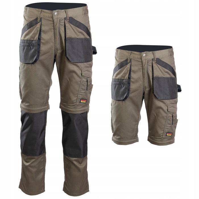 Spodnie Robocze Brixton Practical Khaki R. 48 Krótkie / Długie
